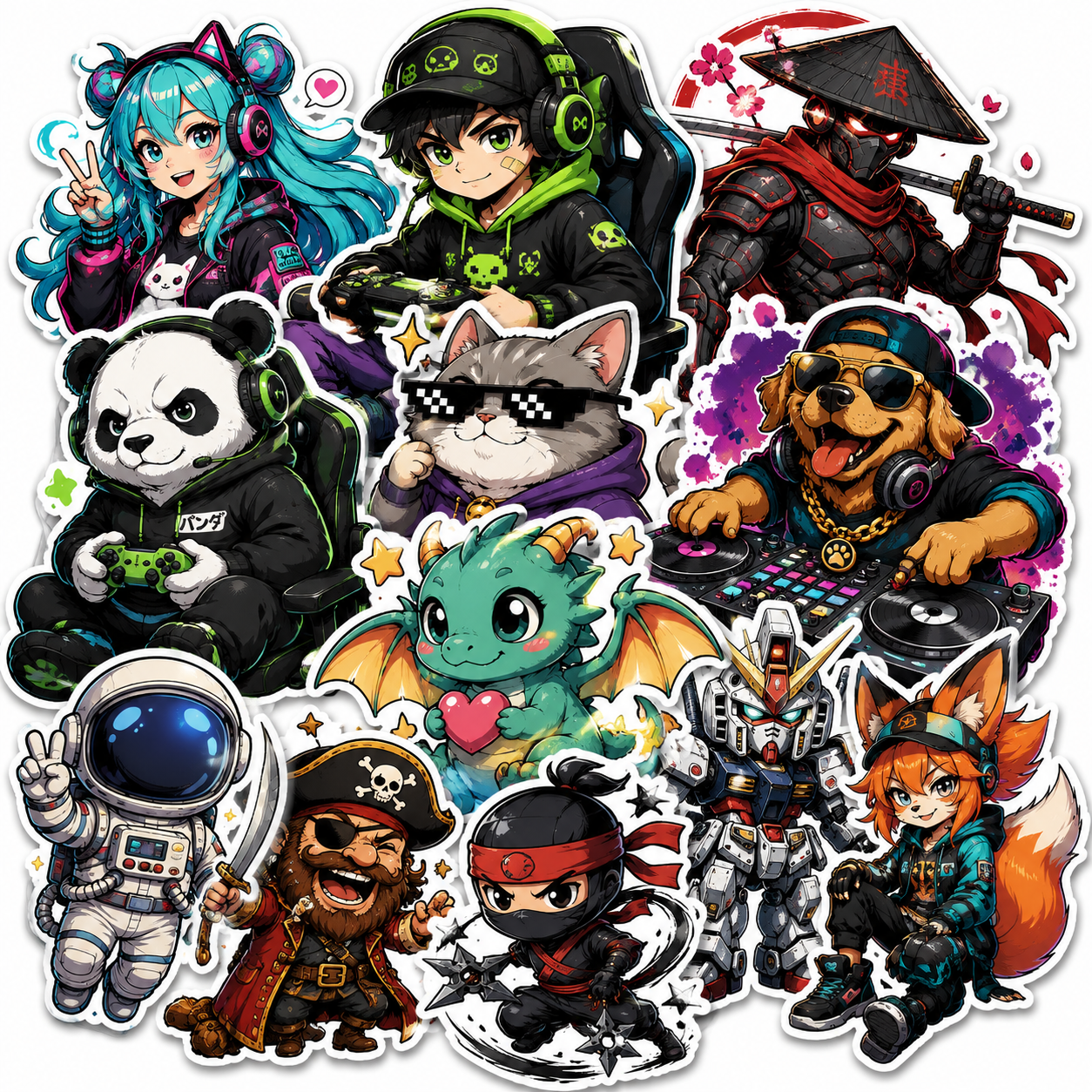 Stickere Anime